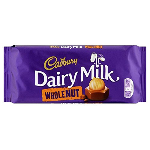 0721864838331 - CADBURY DAIRY MILK CHOCOLATE WHOLE NUT BAR (120G)