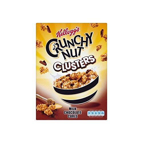 0721864844363 - KELLOGG'S CRUNCHY NUT MILK CHOCOLATE CURLS WITH HONEY & NUT CLUSTERS (450G)