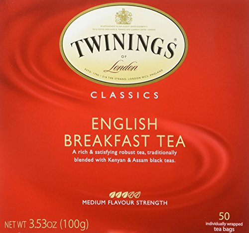 0721865141249 - TWININGS ENGLISH BREAKFAST TEA, TEA BAGS, 50 CT