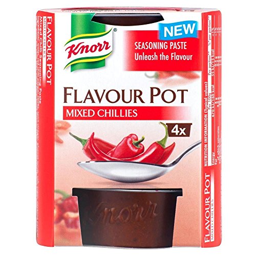 0721865400537 - KNORR MIXED CHILLIES FLAVOUR POT (4X23G) - PACK OF 2