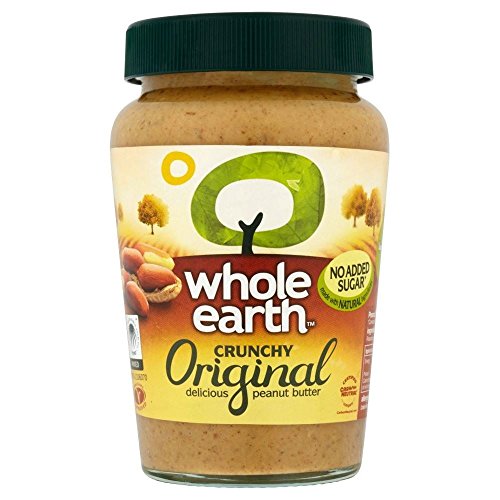 0721865423734 - WHOLE EARTH CRUNCHY ORIGINAL PEANUT BUTTER NO ADDED SUGAR (454G) - PACK OF 2