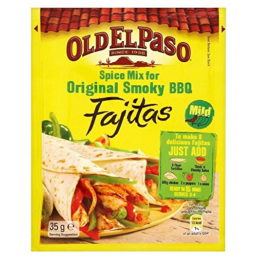 0721865449260 - OLD EL PASO SPICE MIX FOR SMOKY BBQ FAJITAS (35G) - PACK OF 6