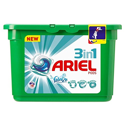 0721865505447 - ARIEL 3IN1 PODS WITH FEBREZE - 19 WASHES - PACK OF 2