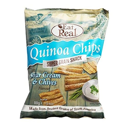 0721865817243 - EAT REAL QUINOA SOUR CREAM & CHIVE FLAVOURED CHIPS 80G