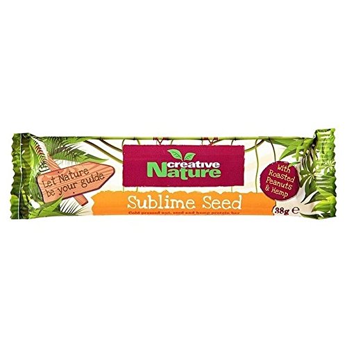 0721865855900 - CREATIVE NATURE SUPERFOOD BAR SUBLIME SEED (PEANUT AND HEMP PROTEIN BURST) 38G - PACK OF 2