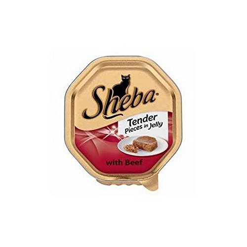 0721866448446 - SHEBA TENDER PIECES CAT FOOD WITH BEEF IN JELLY (85G)