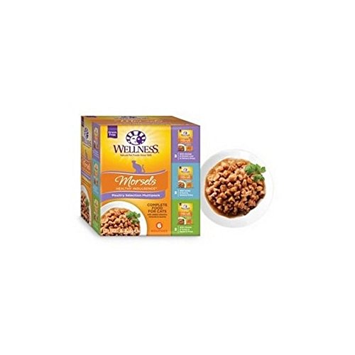 0721866456458 - WELLNESS HEALTHY INDULGENCE NATURAL GRAIN FREE WET CAT FOOD POULTRY MULTIPACK 6X85 (510G)