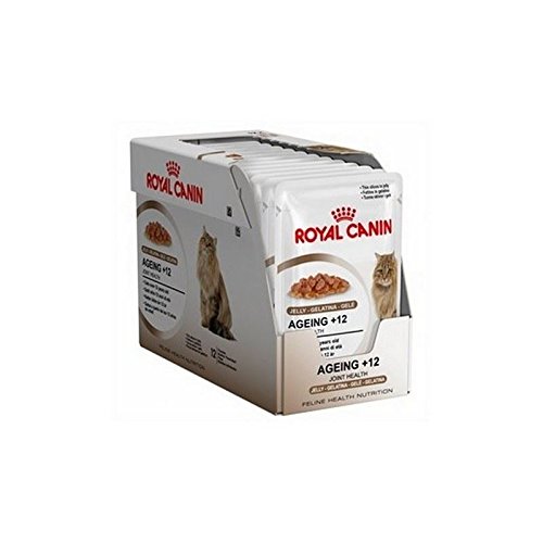 0721866458544 - ROYAL CANIN AGEING +12 CAT FOOD JELLY POUCH 12X85G (1.02KG)