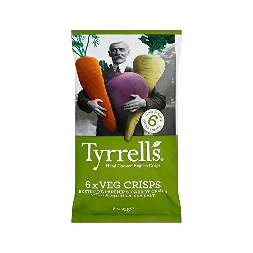 0721866748218 - TYRRELLS MIXED ROOT VEGETABLE MULTIPACK 6 X 25G - PACK OF 2