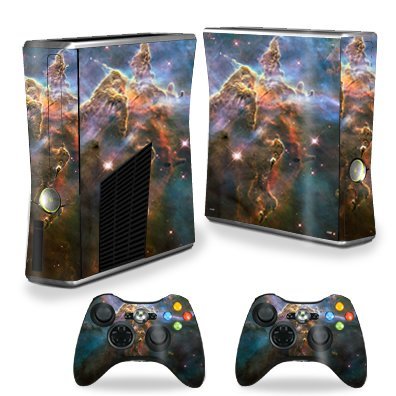 0721867786264 - MIGHTYSKINS PROTECTIVE VINYL SKIN DECAL FOR XBOX 360 S SLIM + 2 CONTROLLERS CASE WRAP COVER STICKER SKINS EAGLE NEBULA