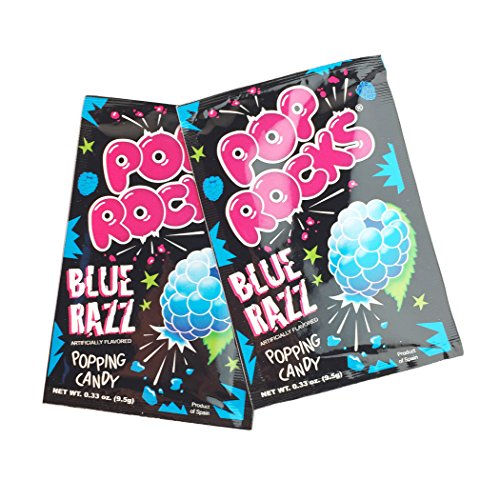 0721874012066 - POP ROCKS POPPING CANDY, BLUE RASPBERRY, 24 COUNT