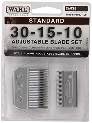 7221444167118 - 1037-400 STANDARD ADJUSTABLE REPLACEMENT BLADE SET, 30-15-10 STANDARD BY WAHL PROFESSIONAL ANIMAL