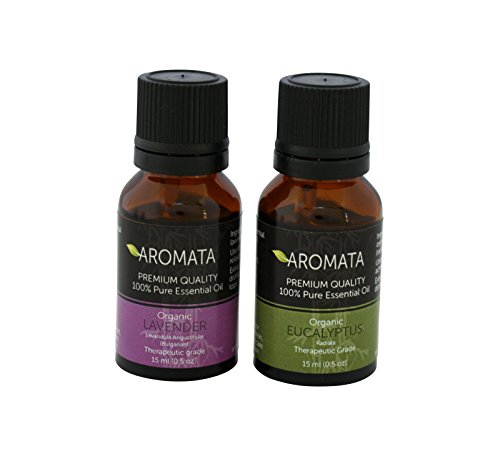 0722197225294 - ORGANIC LAVENDER ESSENTIAL OIL + ORGANIC EUCALYPTUS ESSENTIAL OIL - 2 X (15ML) BOTTLES. ENJOY THE SOOTHING, RELAXING AND STIMULATING THERAPEUTIC HEALTH BENEFITS OF THIS UNDILUTED, PREMIUM OILS.