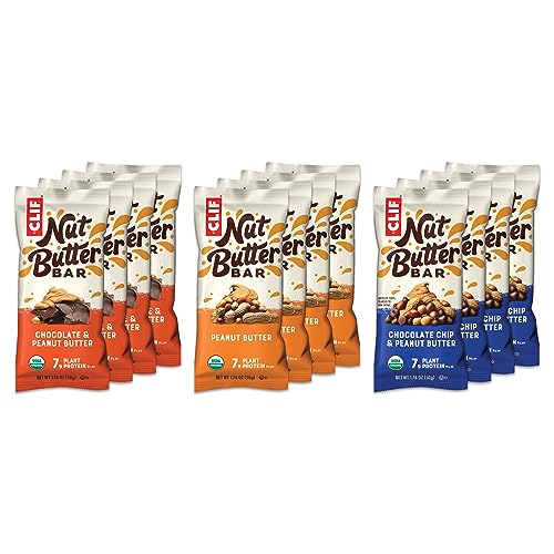 0722252876942 - CLIF BAR NUT BUTTER BAR - ORGANIC SNACK BARS - VARIETY PACK (1.76 OUNCE PROTEIN SNACK BARS, 12 COUNT) (PACKAGING MAY VARY)