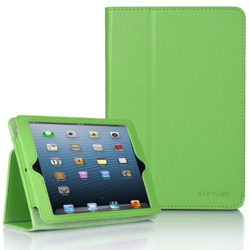 0722301452646 - SUPCASE SLIM FIT FOLIO LEATHER CASE COVER FOR 7.9-INCH APPLE IPAD MINI, GREEN (MN-62A-GN)
