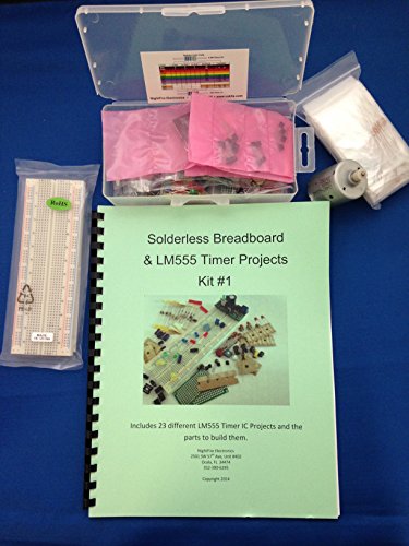 0722301943410 - LM555 TIMER IC PROJECTS KIT #1 WITH SOLDERLESS BREADBOARD