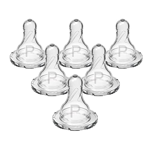 0072239305751 - DR. BROWN’S NATURAL FLOW PREEMIE FLOW NARROW BABY BOTTLE SILICONE NIPPLE, SLOWEST FLOW, 0M+, 100% SILICONE BOTTLE NIPPLE, 6 COUNT(PACK OF 1)
