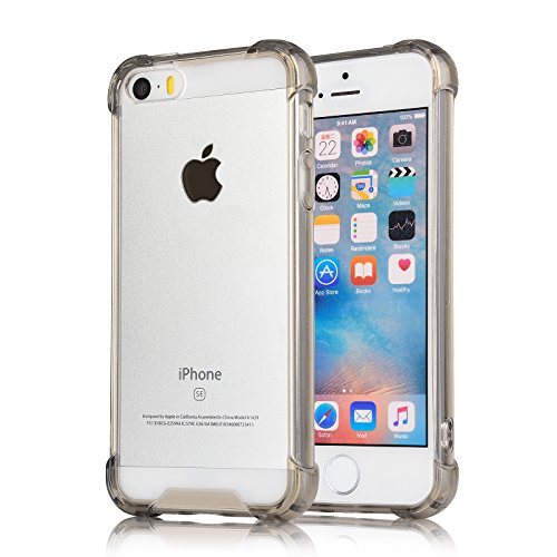 0722512203686 - WITH TRANSPARENT HARD PLASTIC BACK PLATE AND SOFT TPU GEL BUMPER - GRAY