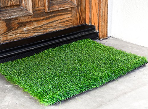 0722512368286 - GRASS DOOR MAT - PERFECT FOR INDOORS, BALCONY & PORCH (24X30 INCHES)