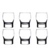 0722512510814 - 6 LIBBEY PERCEPTION DOUBLE OLD FASHIONED ON THE ROCKS 12OZ WHISKEY GLASSES SET