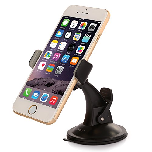 0722589266492 - IXCC UNIVERSAL 360 DEGREE SWIVEL CAR MOUNT HOLDER STAND KIT FOR APPLE IPHONE 6S/6SPLUS/6/6PLUS/5S, SAMSUNG GALAXY S6/S5/S4, OTHER SMARTPHONES AND GPS