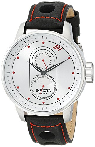 0722630711100 - INVICTA MEN'S 16019SYB S1 RALLY STAINLESS STEEL WATCH WITH BLACK LEATHER STRAP