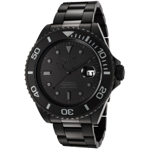 0722631064724 - INVICTA MEN'S F0068 PRO DIVER COLLECTION AUTOMATIC BLACK ION-PLATED STAINLESS STEEL WATCH