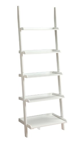 0722651146677 - CONVENIENCE CONCEPTS FRENCH COUNTRY BOOKSHELF LADDER, WHITE