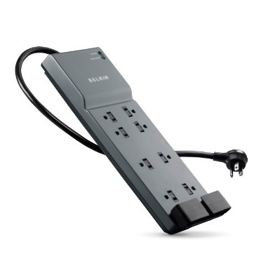 0722868599570 - BELKIN BE108200-06 SURGEMASTER HOME/OFFICE 8-OUTLETS SURGE SUPPRESSOR WITH 6' CO