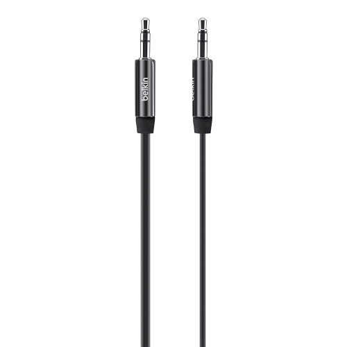 0722868889480 - BELKIN MIXIT TANGLE-FREE AUX / AUXILIARY CABLE, 3 FEET (BLACK)