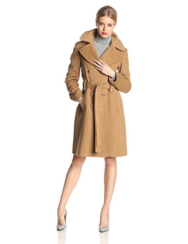 0723088931478 - ANNE KLEIN WOMEN'S DOUBLE BREASTED CASHMERE WOOL COAT, CAMEL, 6