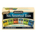 0072310001923 - SIX ASSORTED TEAS VARIETY PACK 18 TEA BAGS
