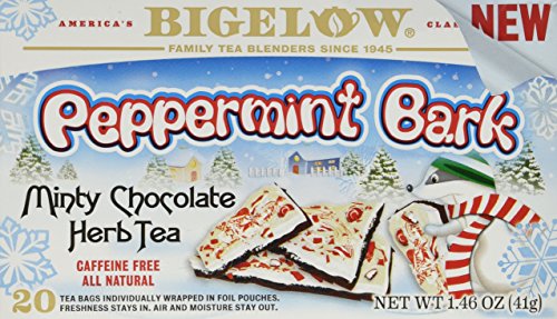 0072310010895 - BIGELOW PEPPERMINT BARK MINTY CHOCOLATE HERB TEA, 20 BAGS: NEW