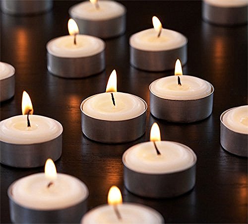 0723175347816 - ZION JUDAICA QUALITY TEALIGHT CANDLES UNSCENTED SET OF 120 - STARK WHITE
