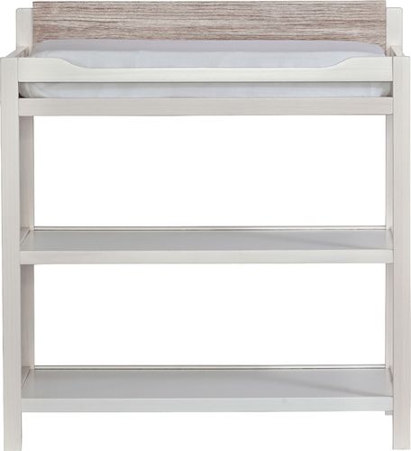 0723175361805 - SUITE BEBÉ - HAYES WOOD CHANGING TABLE - WHITE AND NATURAL WOOD