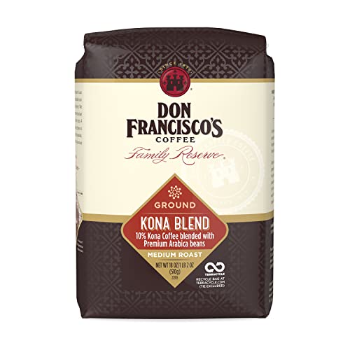 0072323049523 - DON FRANCISCOS KONA BLEND GROUND COFFEE (18 OZ BAG)