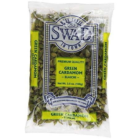 0723246176383 - SWAD CARDAMOM INDIAN GROCERY SPICE, PODS GREEN, 3.5 OUNCE