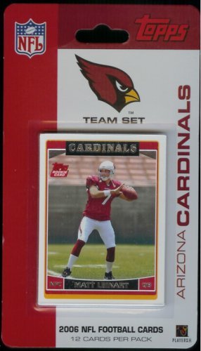 0723450713367 - 2006 TOPPS ARIZONA CARDINALS LIMITED EDITION FOOTBALL CARDS TEAM SET (12 CARDS) - NOT AVAILABLE IN PACKS - INCLUDES MATT LEINART ROOKIE, JJ ARRINGTON, KURT WARNER, LARRY FITZGERALD, ANQUAN BOLDIN, KARLOS DANSBY, ANTREL ROLLE, AND MORE!