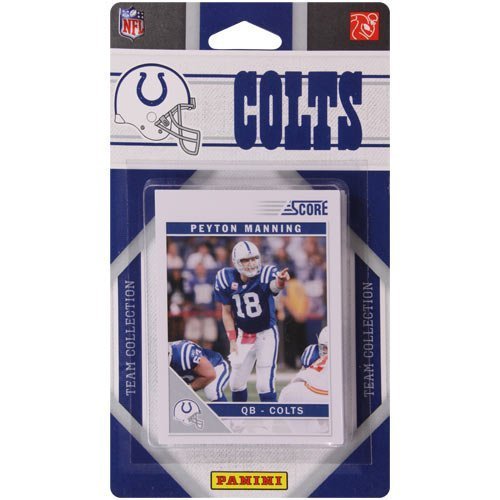 0723450717730 - 2011 SCORE INDIANAPOLIS COLTS FACTORY SEALED 12 CARD TEAM SET. PLAYERS INCLUDE ROBERT MATHIS, REGGIE WAYNE, PIERRE GARCON, PEYTON MANNING, JOSEPH ADDAI, JACOB TAMME, DWIGHT FREENEY, DONALD BROWN, DALLAS CLARK, AUSTIN COLLIE, DELONE CARTER AND DRAKE NEVIS
