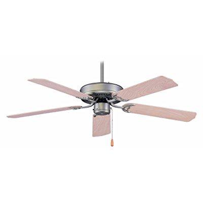 0723554143275 - ROYAL PACIFIC 1052BP-ES ROYAL STAR I 5-BLADE 52-INCH CEILING FAN, BRUSHED PEWTER WITH NATURAL MAPLE BLADES, ENERGY STAR RATED