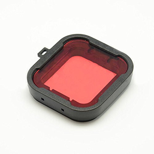 0723610640540 - DIVING POLARIZER UNDERWATER DIVE LENS FILTER COVER GOPRO ACESSORIOS SESSION FOR HERO 4 3+ HOUSING CASE (RED)