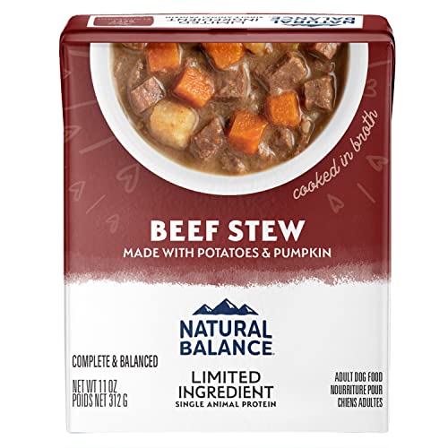 0723633014229 - NATURAL BALANCE LIMITED INGREDIENT ADULT GRAIN-FREE STEW WET DOG FOOD, BEEF WITH POTATOES & PUMPKIN, 11 OUNCE (PACK OF 12)