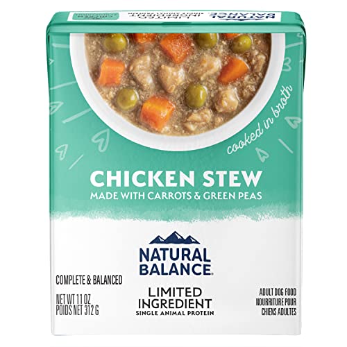 0723633014236 - NATURAL BALANCE LIMITED INGREDIENT ADULT GRAIN-FREE STEW WET DOG FOOD, CHICKEN WITH CARROTS & GREEN PEAS, 11 OUNCE (PACK OF 12)