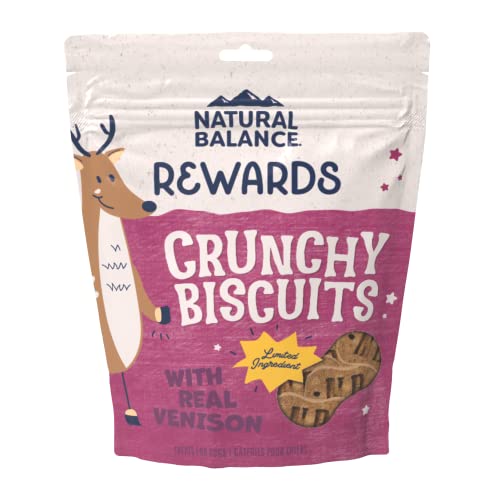 0723633014649 - NATURAL BALANCE REWARDS CRUNCHY BISCUITS, DOG TREATS WITH REAL VENISON