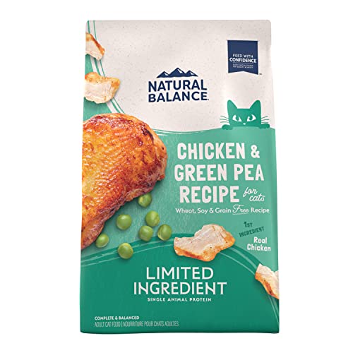 0723633014762 - NATURAL BALANCE LIMITED INGREDIENT GRAIN FREE DRY CAT FOOD, CHICKEN & GREEN PEA RECIPE, 4 POUNDS