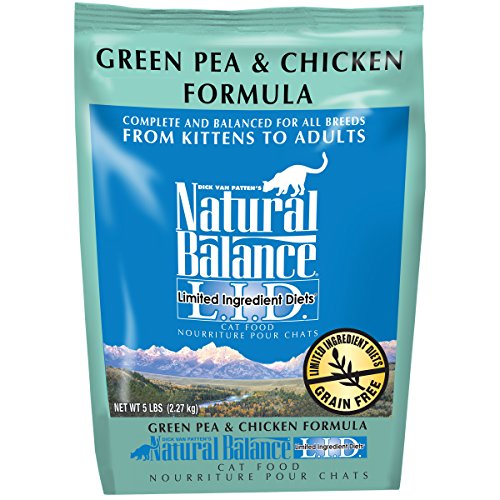 0723633052344 - NATURAL BALANCE L.I.D. LIMITED INGREDIENT DIETS GREEN PEA & CHICKEN FORMULA DRY CAT FOOD, 5-POUND