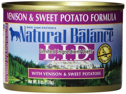 0723633126502 - NATURAL BALANCE CANNED DOG FOOD, GRAIN FREE LIMITED INGREDIENT DIET VENISON AND SWEET POTATO RECIPE, 6-OUNCE, PACK OF 12