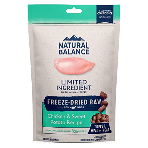 0723633273077 - NATURAL BALANCE LIMITED INGREDIENT DIET FREEZE DRIED CHICKEN & SWEET POTATO | DRY DOG FOOD FOR MEAL, TREAT OR TOPPER | 6-OZ BAG