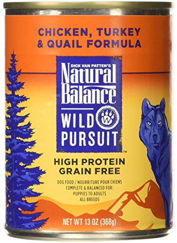 0723633400084 - NATURAL BALANCE WILD PURSUIT CHICKEN, TURKEY & QUAIL CANNED DOG FOOD, CASE OF 12
