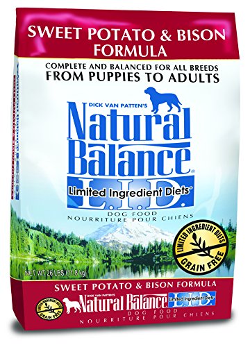 0723633420808 - NATURAL BALANCE L.I.D. LIMITED INGREDIENT DIETS SWEET POTATO & BISON FORMULA DRY DOG FOOD, 26-POUND